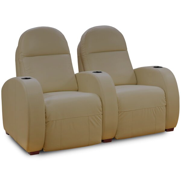 Leather Home Theater Loveseat (Row Of 2) By Latitude Run