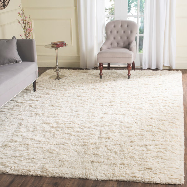 Zulte Hand-Knotted Ivory Area Rug by Mercer41