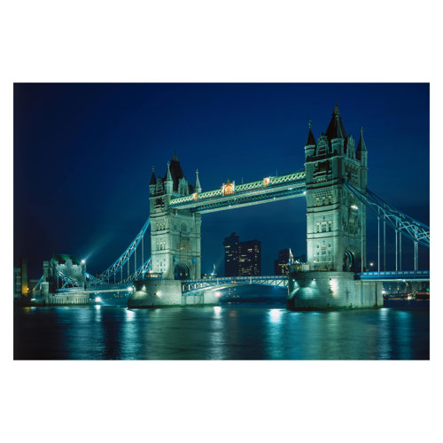 Tower Bridge 2.9m x 4.32m Textured Matte Peel & Stick Wall Mural East Urban Home