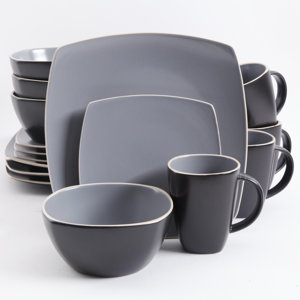 Rue 16 Piece Dinnerware Set, Service for 4