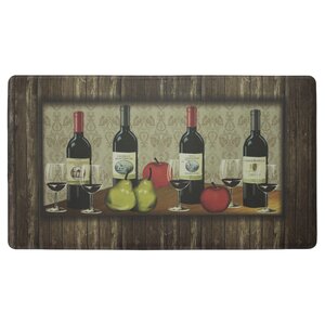 Sophisticated Wine Anti-Fatigue Cushioned Chef Kitchen Mat