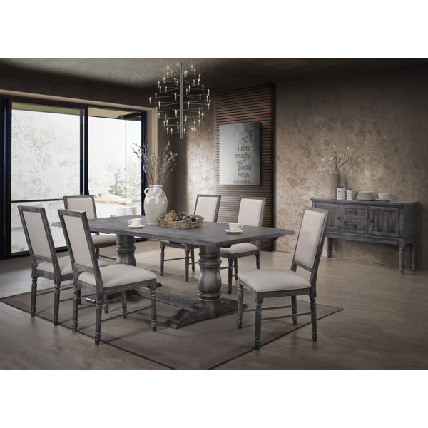 Ahrens 7 Piece Solid Wood Dining Set by One Allium Way One Allium Way