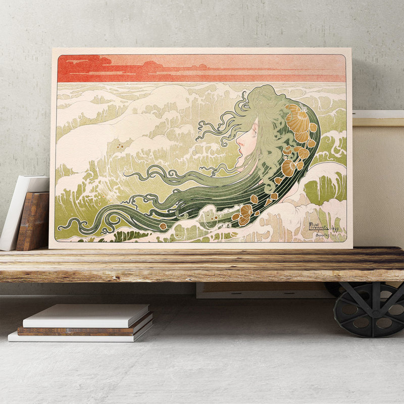 Big Box Art The Wave By Henri Privat Livemont Painting Print On