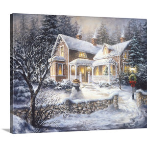 'Winter's Welcome' Rectangle Painting Print