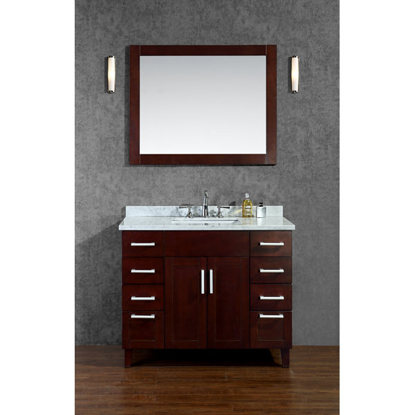 Frampton 42 Single Bathroom Vanity Set with Mirror by Ariel Bath
