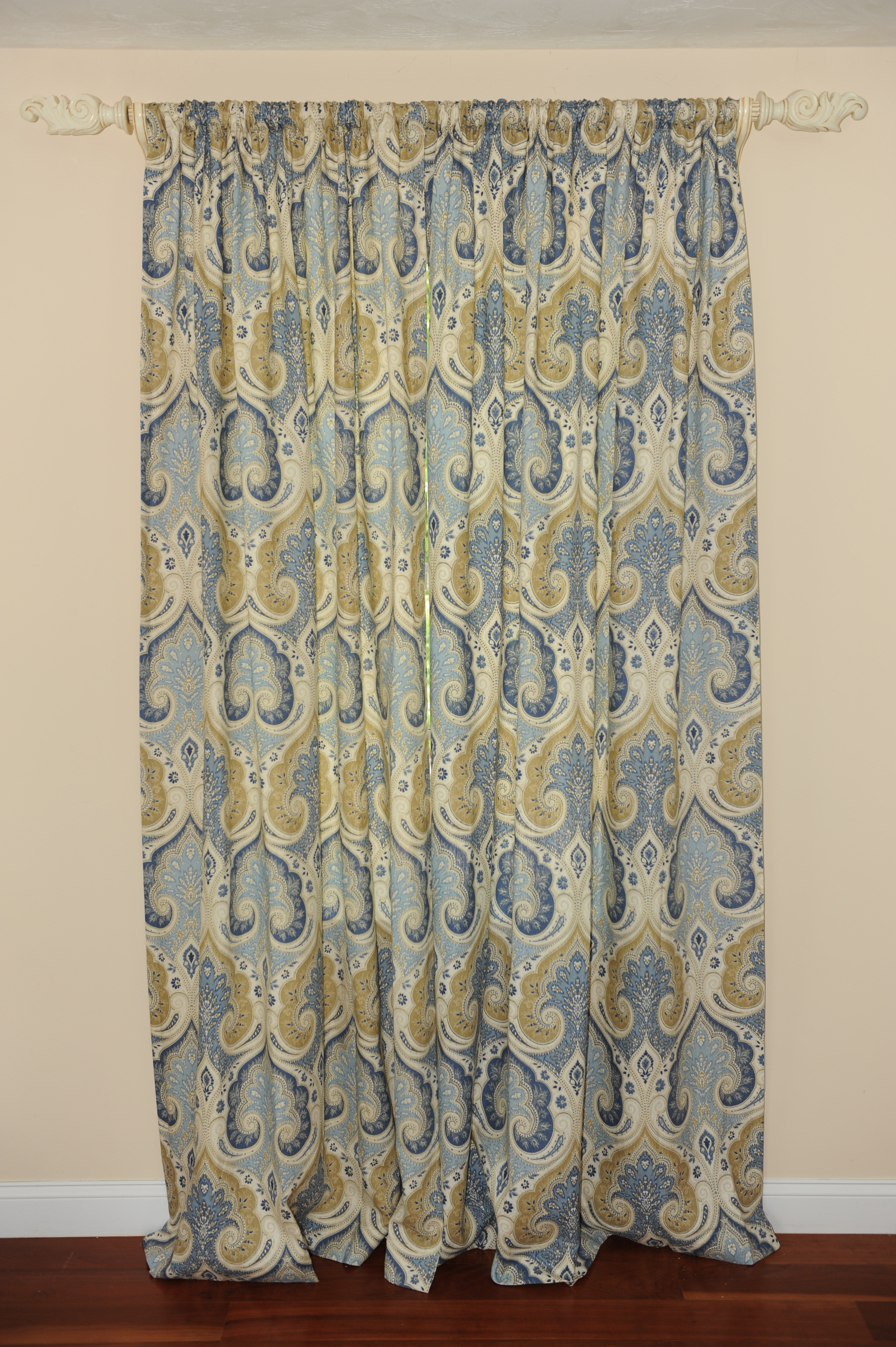 Artee Home Kravet Latika Delta Damask Semi Sheer Rod Pocket Single
