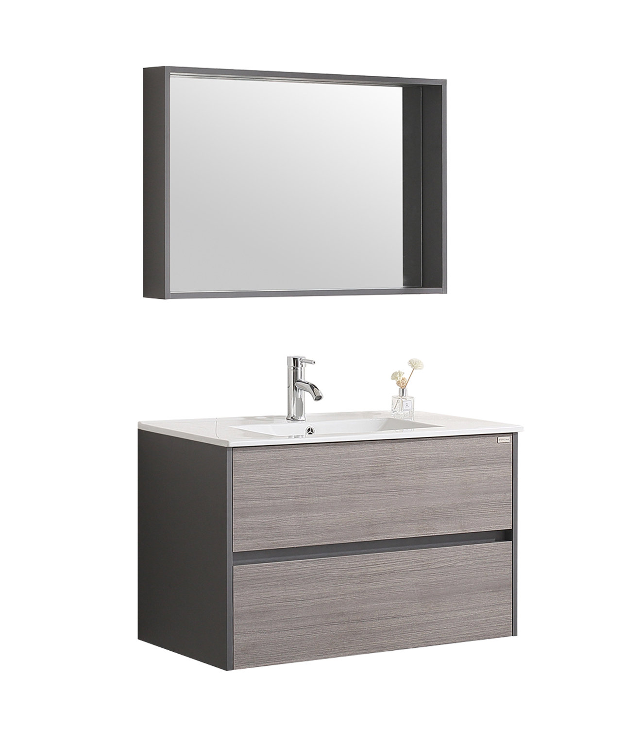 Orren Ellis Aldwych 36 Wall Mount Single Bathroom Vanity Set Wall Mount Single Bathroom Vanity Set