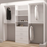 Farmhouse Rustic White Closet Systems Birch Lane