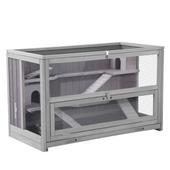 Tucker Murphy Pet Shirk Wood Small Animal Hutch With Feeder Wayfair