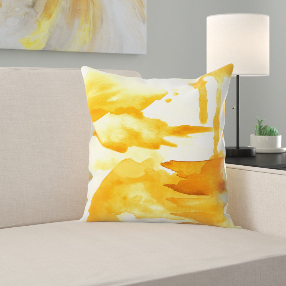 East Urban Home Spring Light Yellow Throw Pillow Wayfair Spring Light Yellow Throw Pillow