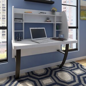 Oliviana Floating Desk with Hutch