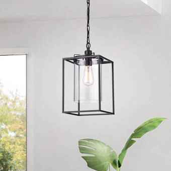Gracie Oaks Zhu 3 Light Lantern Rectangle Pendant Reviews Wayfair