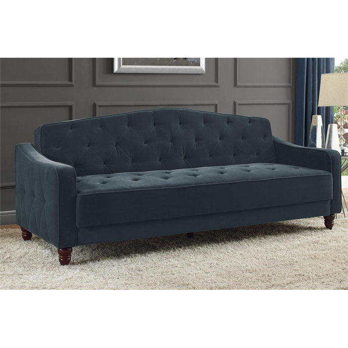 Novogratz Vintage Tufted Convertible Sofa Reviews Wayfair Ca