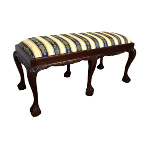 Chippendale Upholstered Bench by D-Art Collection