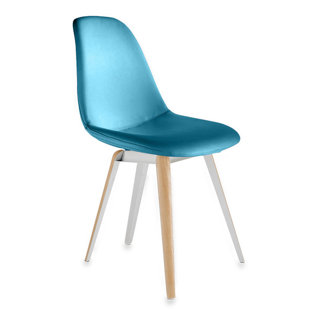 Turquoise Leather Dining Chair Wayfair Slice Genuine Leather Upholstered Dining Chair