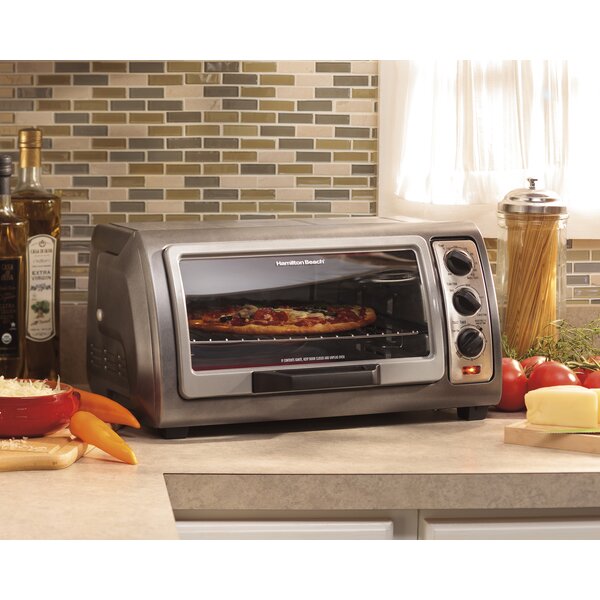 0.6 Cu. Ft. Easy Reach Toaster Oven with Convection by Hamilton Beach