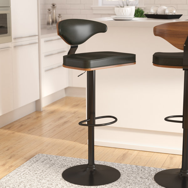 Atropos Adjustable Height Swivel Bar Stool by Wade Logan