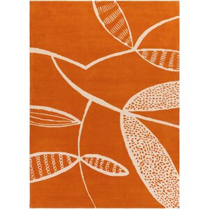 Decorativa Hand-Tufted Orange/Neutral Area Rug