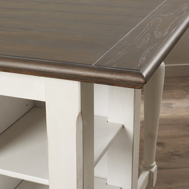 Almira Kitchen Island with Wood Top & Reviews Birch Lane