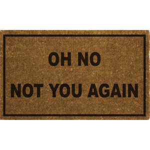 Rodin Oh No Not You Again Doormat