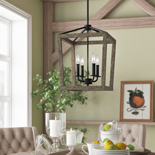 Farmhouse Chandeliers Birch Lane Natarsha 4 Light Lantern Pendant