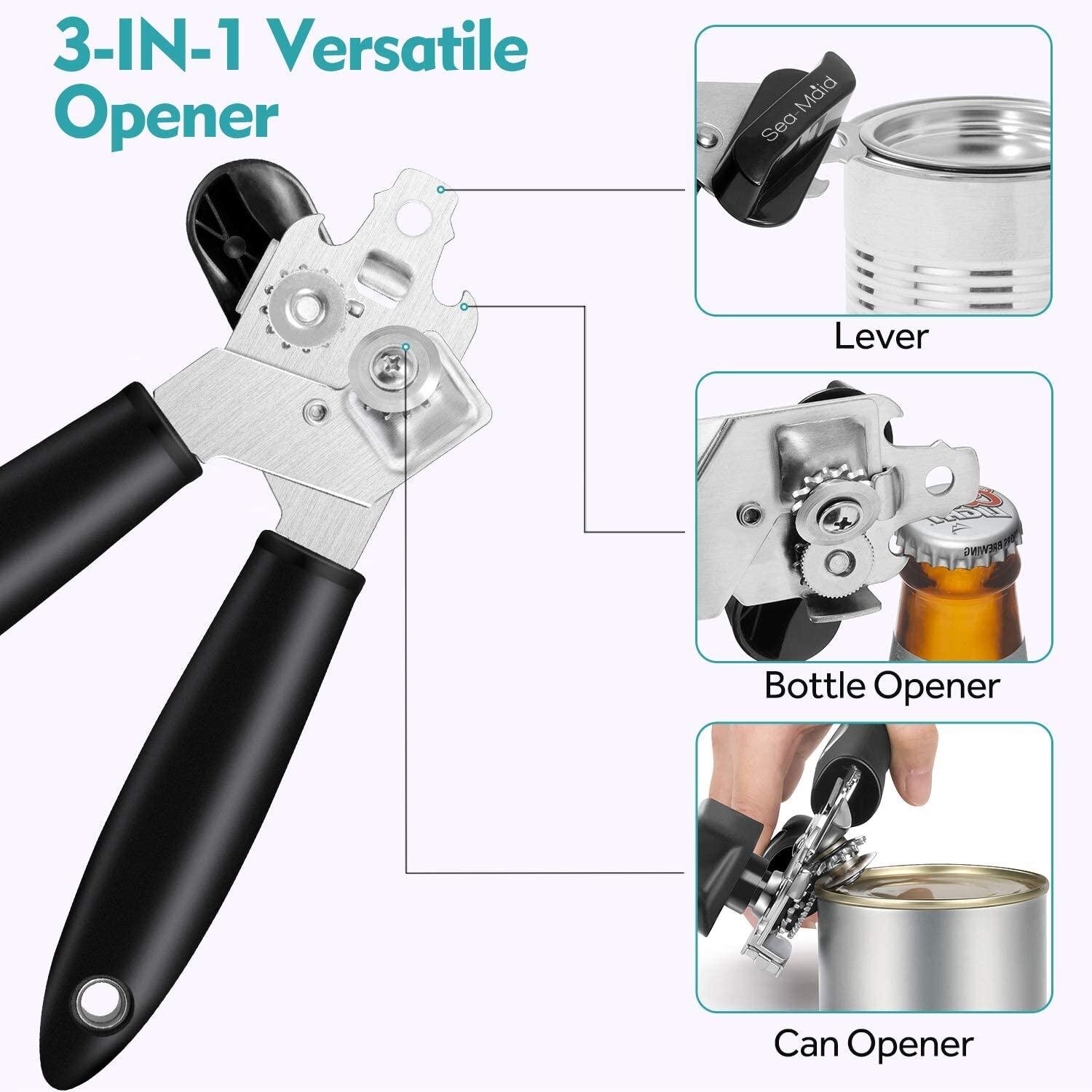 Can Opener Cans Opener Openers Canned Tinned Lid Opener Stainless Steel