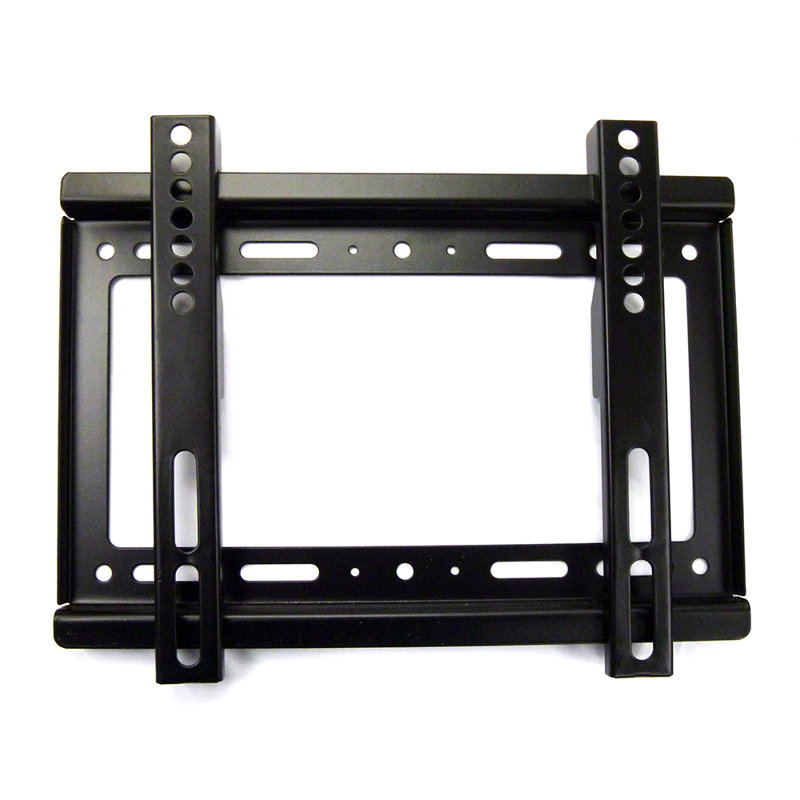 Black 14-32/" Slim Low Profile Wall Mount Bracket for 77lbs LCD TV /& Monitor