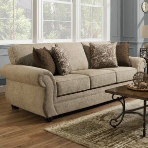 Simmons Vicki Parchment Queen Sleeper Sofa