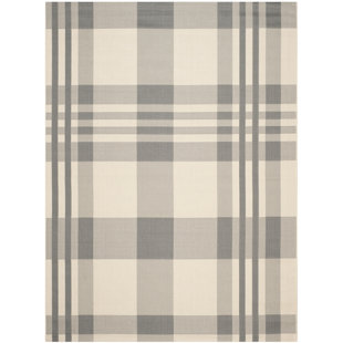 Plaid Area Rugs You Ll Love Wayfair Laurel Gray Bone Indoor Outdoor Area Rug