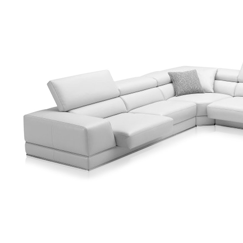 Wade Logan Leather Sectional & Reviews Wayfair