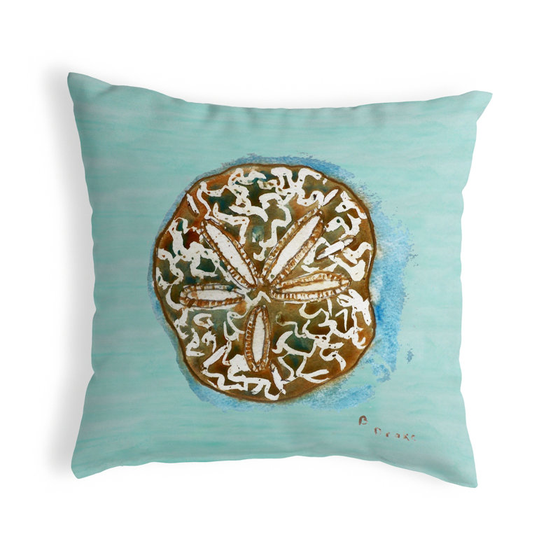Highland Dunes Liesel Sand Dollar Indoor Outdoor Throw Pillow Wayfair