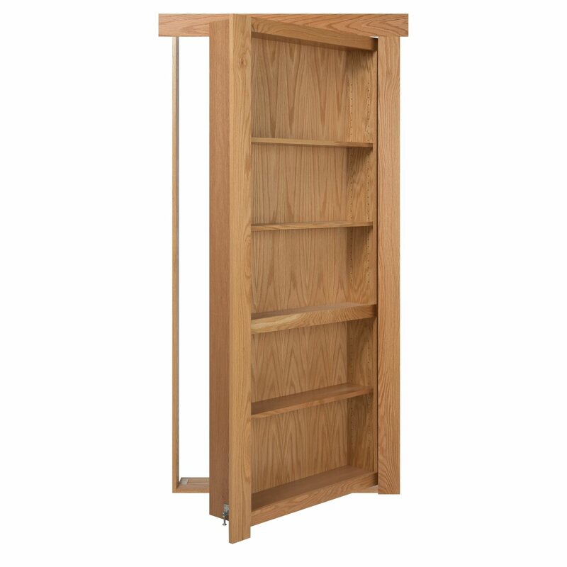 Murphydoorinc Mdf Mount Bookcase Hidden Door Wayfair