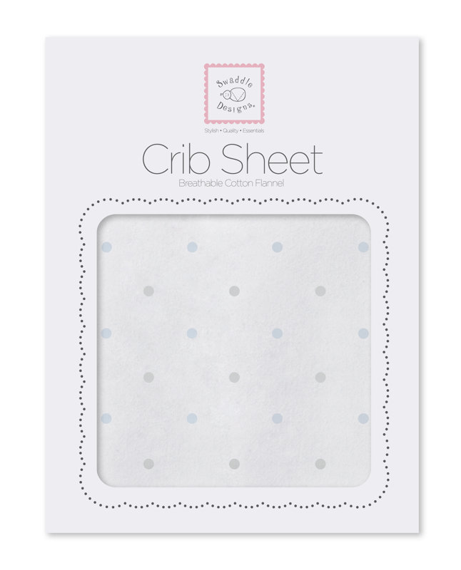Swaddle Designs Sterling Little Dots Cotton Fitted Crib Sheet & Reviews