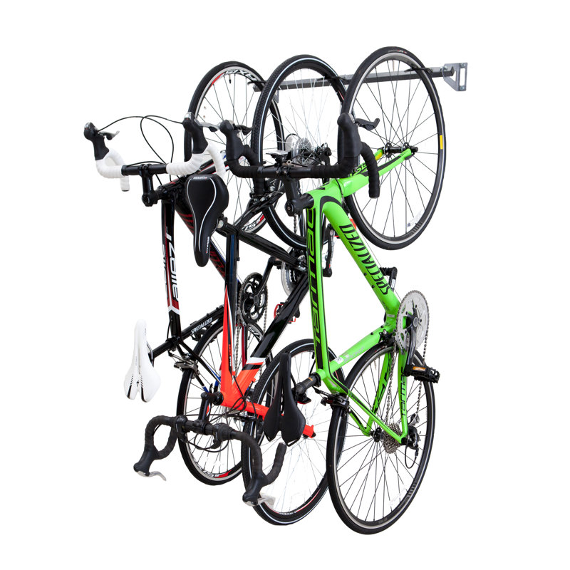Monkey Bar 3 Bike Storage Wall Mounted Bike Rack & Reviews