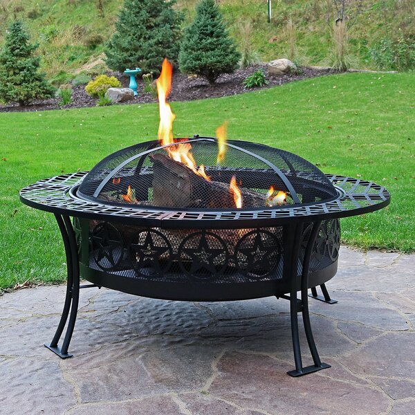 Bowl Steel Wood Fire Pit by Wildon Home ®