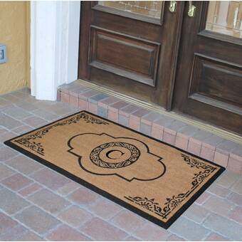 Birch Lane Heritage Belamy Monogrammed Welcome Outdoor Door Mat