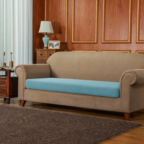 Jacquard Spandex Stretch Box Cushion Sofa Slipcover By Winston Porter