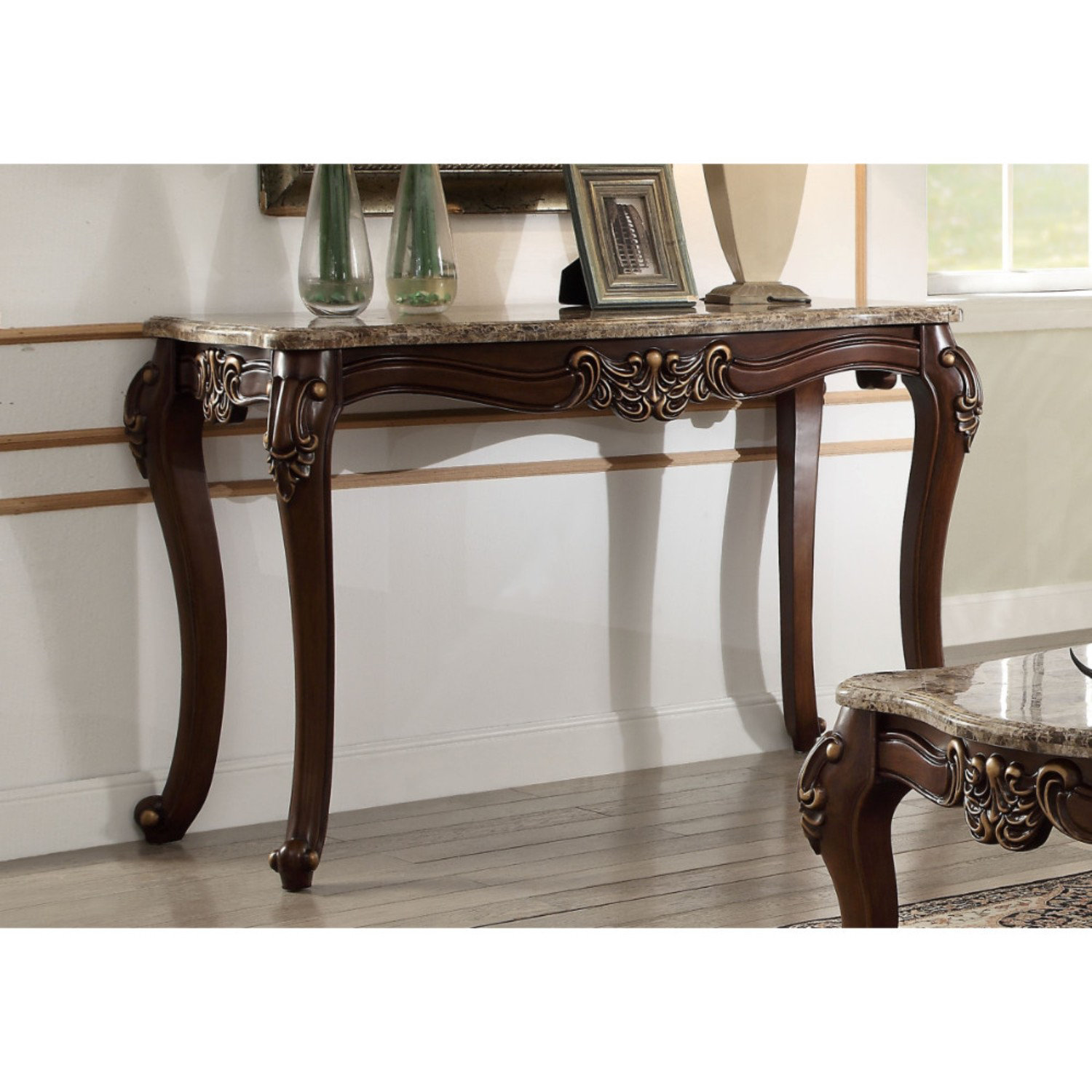 Unruh Marble Top Console Table Unruh Marble Top Console Table