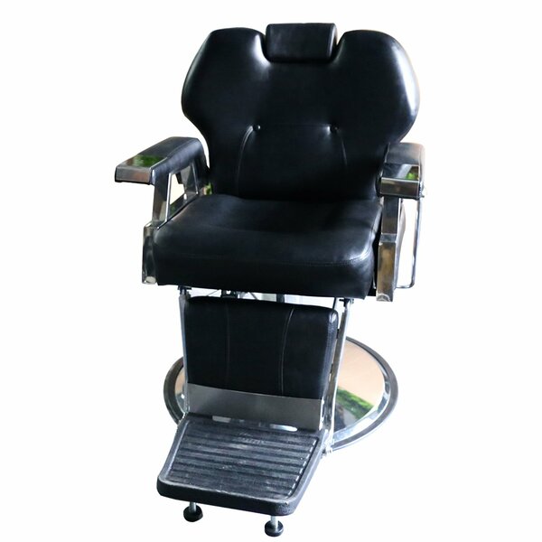 Genuine Leather Reclining Adjustable Width Massage Chair By Symple Stuff