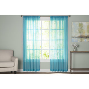 Sheer Turquoise Curtains Wayfair Quickview