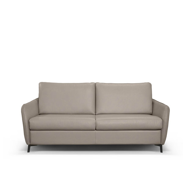 Laude Run Monreal Leather Sofa Bed Wayfair Laude Run Monreal Leather Sofa Bed