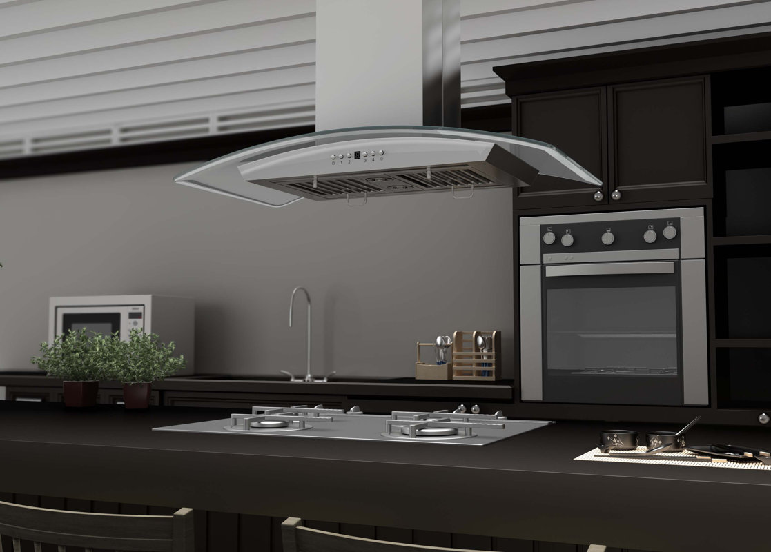 ZLINE 36" 760 CFM Convertible Island Range Hood & Reviews Wayfair
