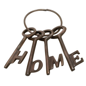 4 Piece Aluminum Decorative Key Set