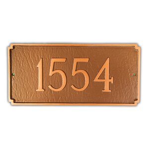 Petite 1-Line Address Plaque