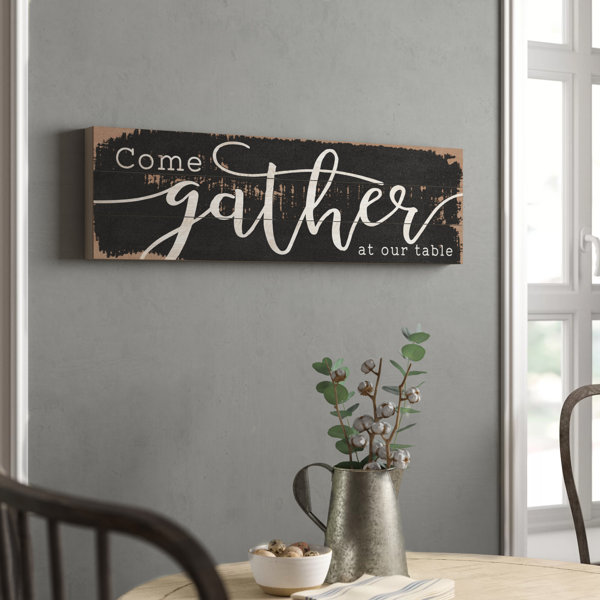 Boxed Pallet Come Gather At Our Table Wall Decor Reviews Birch