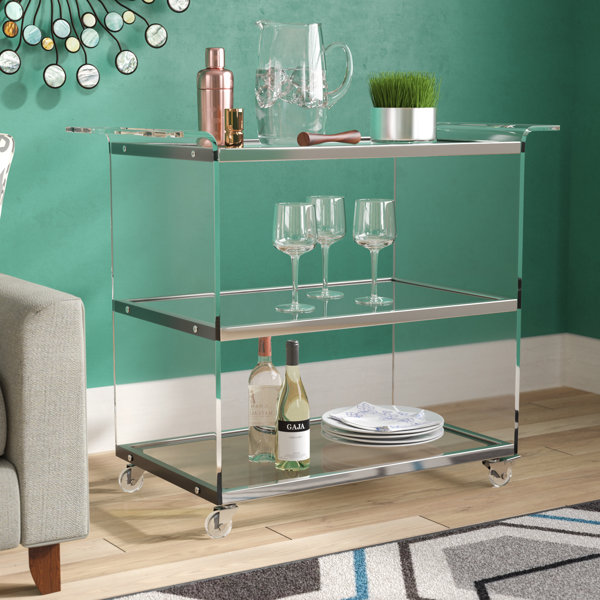 Digennaro Acrylic Bar Cart By Orren Ellis Amazing