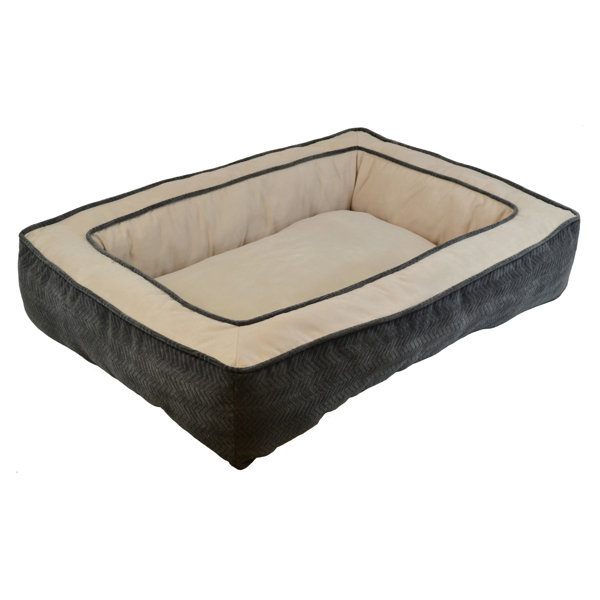 Maryann Chenille Gusset Low Bumper Floor Bolster Dog Bed by Tucker Murphy Pet