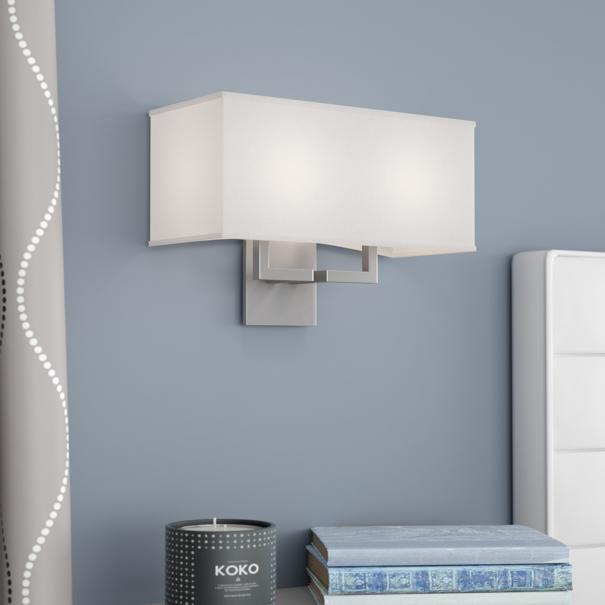 Wade Logan Sea Mills 2 Light Dimmable Armed Sconce Reviews Wayfair