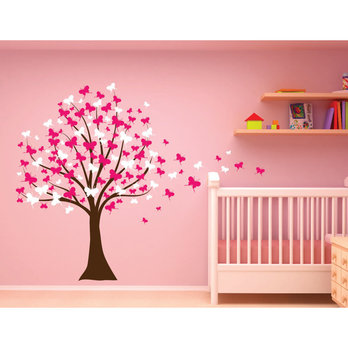 Erfly Cherry Blossom Tree Baby Nursery Wall Decal Erfly Cherry Blossom Tree Baby Nursery Wall Decal