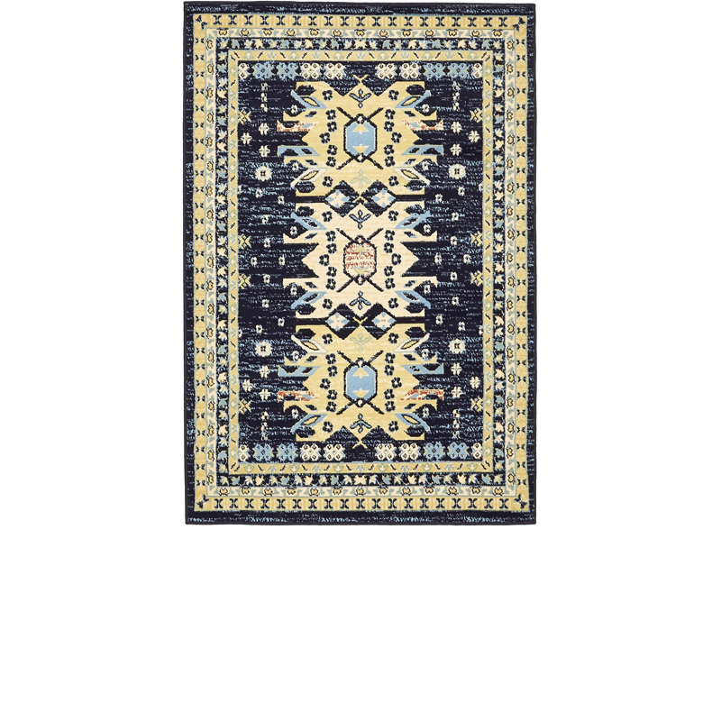 World Menagerie Valley Navy Blue Area Rug & Reviews Wayfair